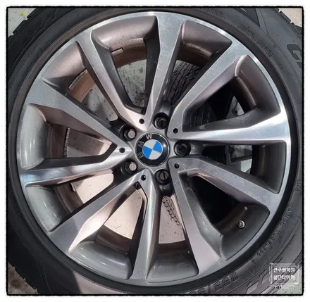 [전주 휠복원 첨단타이어]BMW X6 순정19인치->20인치 인치업(BMW X6 정품복원휠+ 2754020+3153520 금호 크루젠 HP91)-익산군산김제익산휠복원,광주대전휠복원 / 전주