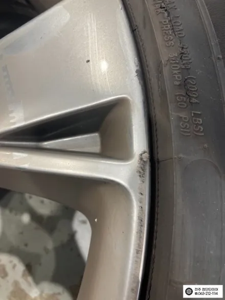[전주김제 휠복원 첨단타이어] 제네시스 GV80 22인치 순정휠->순정 블랙크롬 복원휠 + 265/40R22 미쉐린 프라이머시투어 타이어 휠타이어 튜닝 광주대전휠복원 군산휠복원 / 전주