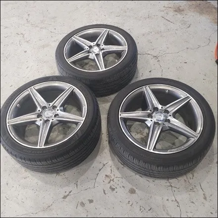 [첨단타이어] 벤츠 C250d  순정 18인치 다이아몬드컷팅 - / 전주