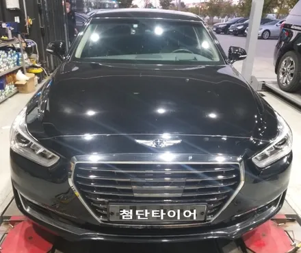 [첨단타이어] EQ900 순정19인치 터빈휠 고스트크롬 휠복원 / 전주