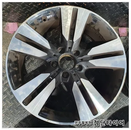 [전주휠복원 첨단타이어] 벤츠A180 순정18인치->  벤츠CLA AMG 18인치 복원휠 +225/40R18 라우펜타이어 교체![군산김제익산휠복원, 전주 휠복원,전주휠타이어인치업 / 전주