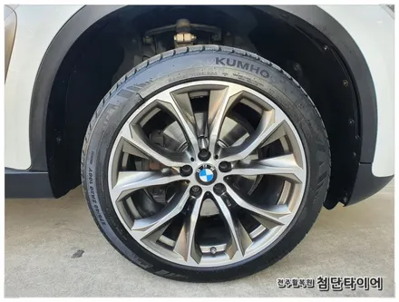 [전주휠복원 첨단타이어] BMWX6 순정20인치 -> 블랙유광휠복원(휠도색+캘리퍼전용 우레탄도색+ 피넬리 / 전주