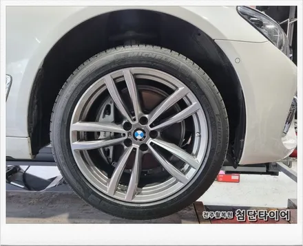 [전주휠복원 첨단타이어] BMW740LI 순정19인치 다이아몬드컷팅 휠복원 / 전주