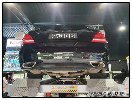 [전주휠복원 첨단타이어]에쿠스 VS380 18인치 컷팅휠/V에쿠스 S500 19인치 터빈휠->에쿠스리무진 블랙유광휠복원/19인치 인치업! / 전주