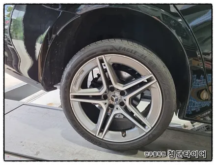 [전주휠복원 첨단타이어]벤츠CLS300d AMG 순정19인치 휠복원/휠스크래치/휠긁힘- / 전주
