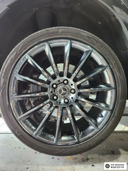 [전주김제 휠복원 첨단타이어]벤츠 560차량 20인치 순정 CLS AMG 블랙스퍼터링크롬 복원휠 튜닝 광주대전휠복원 군산휠복원,충남충북휠복원,서천대천휠복원,여수목포휠복원,전주휠튜닝 / 전주