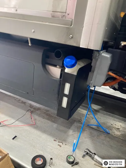 [전주김제 휠복원 첨단타이어]봉고 EV 전기차량 주행거리 걱정 없이 실내온도 UP 무시동 히터 시공! 익산김제군휠복원,대전휠광주휠,충북충남휠,전주자동차휠,김제휠복원,평판시트 / 전주