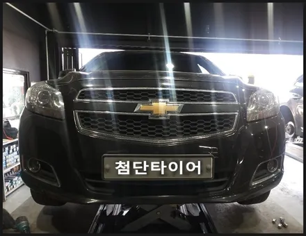 [첨단타이어] 말리부 순정 17인치->18인치 인치업(순정블랙휠+중고타이어 조합) 작업후기! / 전주
