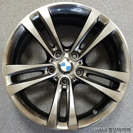 [전주휠복원 첨단타이어] BMW 5GT 순정18인치 ->BMW 3/4시리즈 397 블랙크롬휠복원 교체작업! / 전주