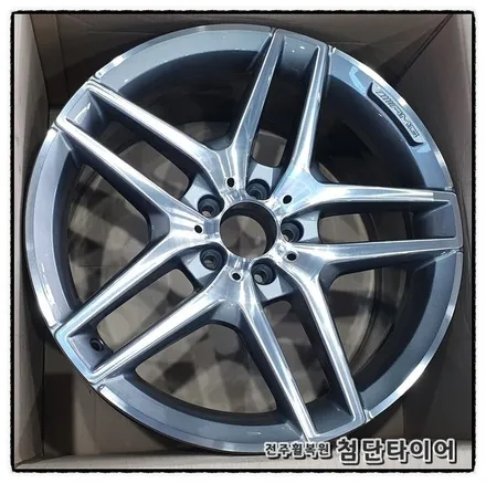 [전주휠복원 첨단타이어]벤츠E350 19인치 휠타이어->벤츠S500 AMG 순정19인치 복원휠 + / 전주