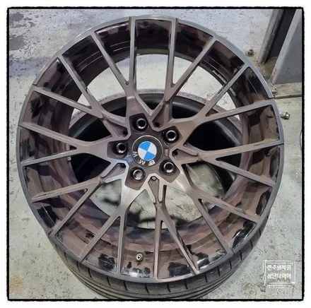 [전주 휠복원 첨단타이어]BMW M2 컴페티션 순정19인치->커스텀휠복원(무광블랙폴리쉬+다이아몬드컷팅/미쉐린PILOT SPORT CUP 2 파일럿스포츠컵 2 장착)군산김제익산휠복원 / 전주