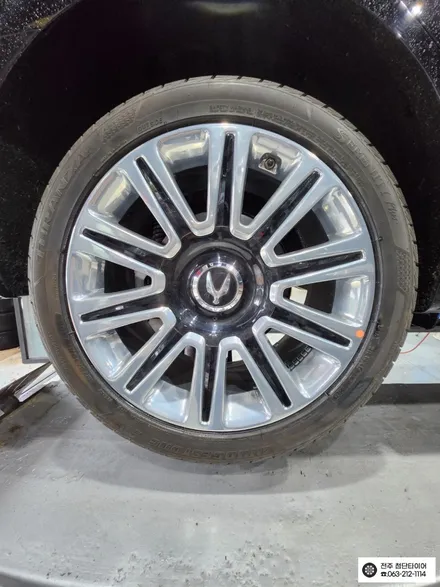 [전주김제 휠복원 첨단타이어] 에쿠스 19인치 순정크롬휠->에쿠스 리무진 복원휠+245/45R19 라우펜 타이어 휠타이어 튜닝 광주대전휠복원 군산휠복원,충남충북휠복원,서천대천휠복원 / 전주