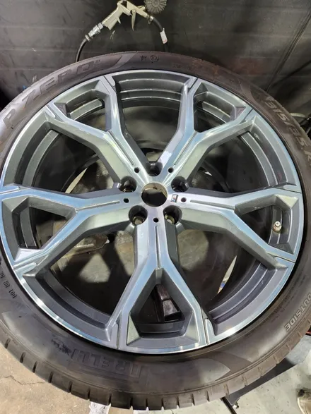 [전주김제 휠복원 첨단타이어] BMW X6 741M 21인치 순정 커팅 복원휠 튜닝 광주대전휠복원 군산휠복원,충남충북휠복원, 서천대천휠복원,여수목포휠복원,전주휠튜닝,휠타이어인치업 / 전주