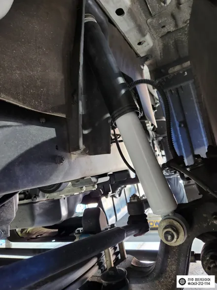 [전주김제 휠복원 첨단타이어] 봉고 1.2톤 애쇼쇼바 + 우레탄 스프링패드 장착 하체보강 튜닝 차체처짐 개선+판스프링보강+하체보강-군산김제익산휠복원, 대전광주휠복원 / 전주