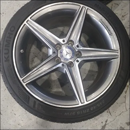 [첨단타이어] 벤츠 C250d  순정 18인치 다이아몬드컷팅 - / 전주