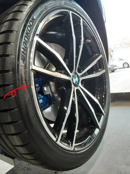 [첨단타이어] BMW 330i 순정19인치 다이아몬드컷팅 휠복원 / 전주