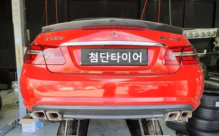 [첨단타이어]벤츠 E350 AMG 컨버터블 18인치->19인치 인치업!(신품휠+중고타이어전주휠복원,정읍휠복원 익산휠복원, 김제휠복원, 군산휠복원,남원휠,광주대전목포충남충북휠복원 / 전주