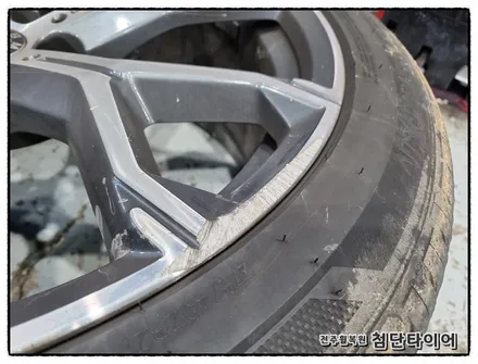 [전주휠복원 첨단타이어] BMW X5 Xdrive30d 순정21인치 휠복원/휠기스/휠긁힘 / 전주