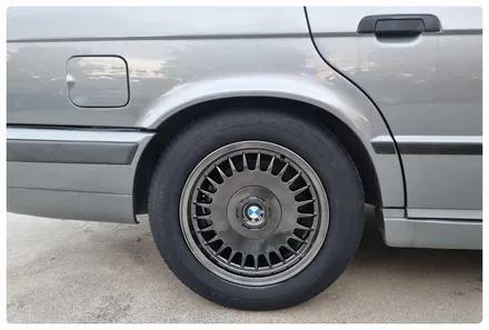 [전주 휠복원 첨단타이어]올드카 BMW 525i E34 18인치->16인치 인치다운&휠타이어 튜닝!(BMW750Li 고스트크롬 복원휠+라우펜타이어)정읍익산김제휠복원, 군산광주대전휠 / 전주