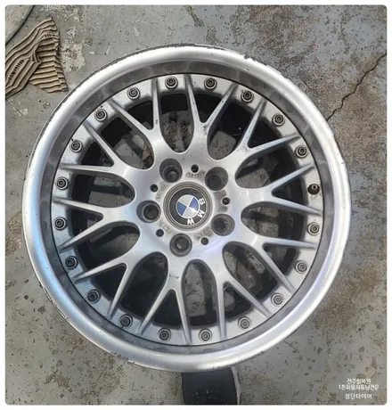 [전주 휠복원 첨단타이어]올드카 BMW 525i E34 16인치 BMW750Li 고스트크롬휠  -> 17인치 인치업 정품 BBS 림폴리쉬 휠복원 장착후기!군산휠복원,김제휠복원 / 전주