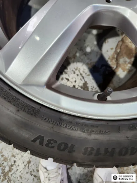 [전주김제 휠복원 첨단타이어] 벤츠5500 S350 AMG 화이트 스퍼터링크롬 복원휠 + 275/40R19 라우펜 타이어 휠타이어 튜닝 광주대전휠복원 군산휠복원,충남충북휠복원 / 전주