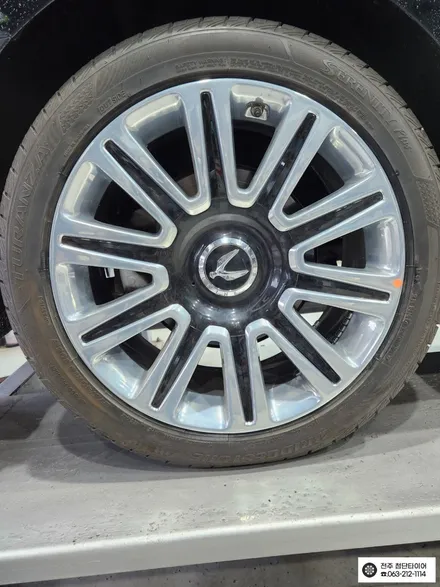 [전주김제 휠복원 첨단타이어] 에쿠스 19인치 순정크롬휠->에쿠스 리무진 복원휠+245/45R19 라우펜 타이어 휠타이어 튜닝 광주대전휠복원 군산휠복원,충남충북휠복원,서천대천휠복원 / 전주
