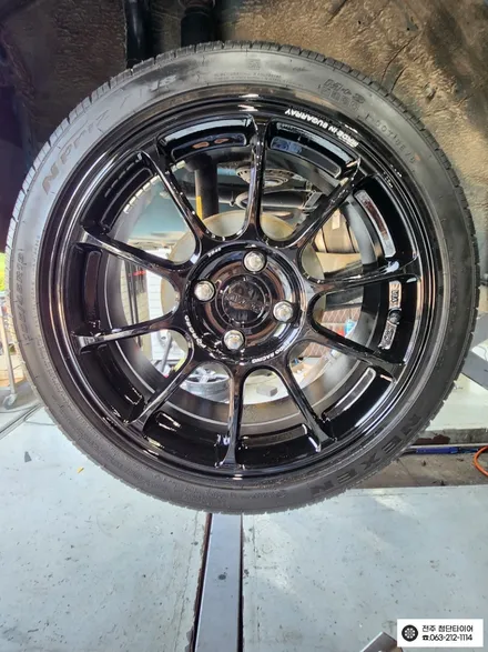 [전주김제 휠복원 첨단타이어] 스파크 16인치 사제 신품휠 + 한국 195/45R16 키너지EX 타이어 휠타이어 튜닝 광주대전휠복원 군산휠복원,충남충북휠복원,서천대천휠복원 / 전주