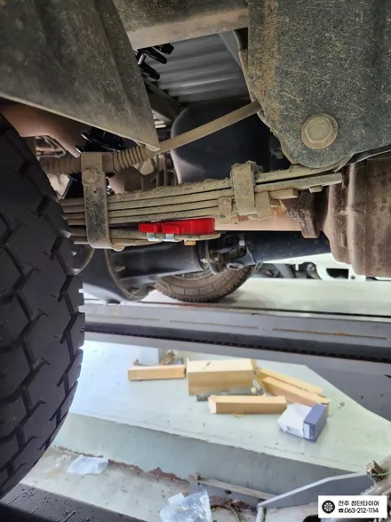 [전주김제 휠복원 첨단타이어] 포터2 애쇼쇼바,우레탄스프링,스테빌라이저 장착 하체보강 튜닝 차체처짐 개선+판스프링보강+하체보강-군산김제익산휠복원, 대전광주휠복원 / 전주