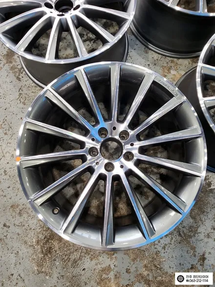 [전주김제 휠복원 첨단타이어] 벤츠 S500 19인치 순정휠->20인치 s클래스 순정 마차휠 + 2454020,2753520 던롭 타이어 인치업 튜닝 광주대전휠복원 군산 / 전주