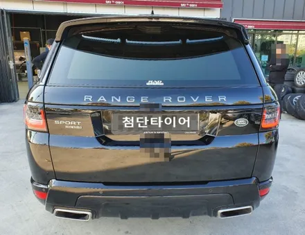 [첨단타이어] 랜드로버 레인지로버스포츠 21인치 블랙유광휠복원+레드캘리퍼도색 작업후기!!! / 전주