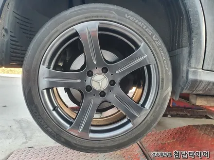 [전주휠복원 첨단타이어] 벤츠CLS350 순정18인치 도장휠-> 블랙크롬 휠복원 작업! / 전주