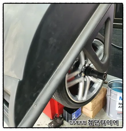 [전주휠복원 첨단타이어]벤츠E350 19인치 휠타이어->벤츠S500 AMG 순정19인치 복원휠 + / 전주