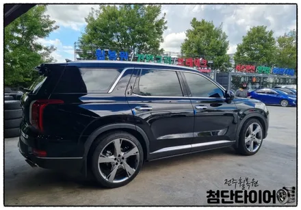 [전주휠복원 첨단타이어] 펠리세이드 22인치 제네시스GV80 순정복원휠 교체!휠도색/휠수리 / 전주