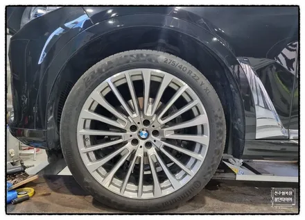 [전주 휠복원 첨단타이어] BMW X7 순정22인치 휠복원+다이아몬드컷팅/휠수리/휠스크래치- / 전주