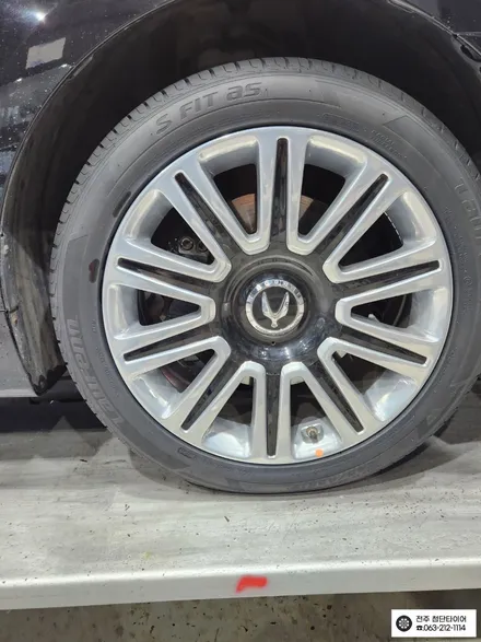 [전주김제 휠복원 첨단타이어] 에쿠스 19인치 순정크롬휠->에쿠스 리무진 복원휠+245/45R19 라우펜 타이어 휠타이어 튜닝 광주대전휠복원 군산휠복원,충남충북휠복원,서천대천휠복원 / 전주