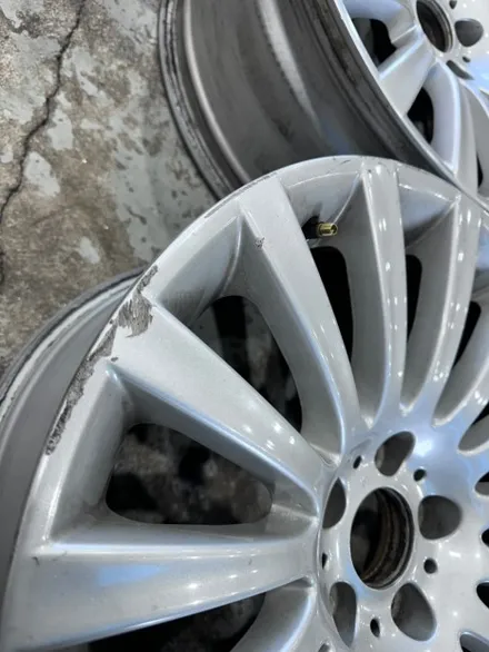 [전주 휠복원 첨단타이어] BMW 740Li F바디 19인치 순정휠⇒BMW 7시리즈 19인치 252 블랙크롬 순정복원휠 김제익산군산휠복원,대전광주휠복원,서천대천휠복원,휠타이어 / 전주