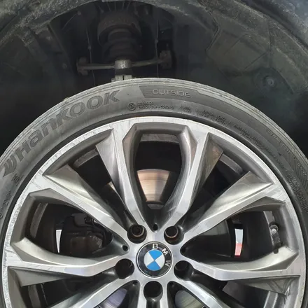 [첨단타이어] BMW X6 순정20인치 휠복원+앞타이어교체 작업- / 전주