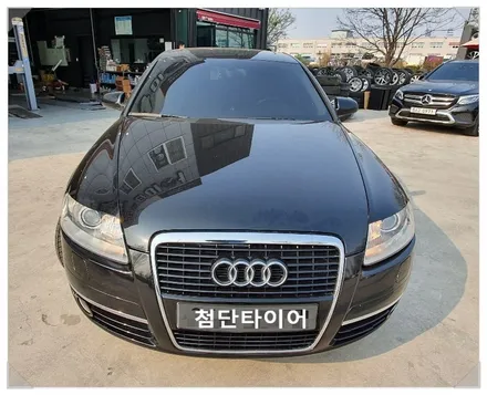 [첨단타이어] 아우디A6 순정17인치 도장휠->아우디A4 컷팅휠복원 교체 / 전주