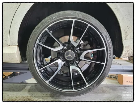 [전주휠복원 첨단타이어] 벤츠CLA250 18인치->1614 벤츠E43AMG 스타일 신품휠교체- / 전주