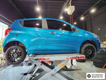 [전주김제 휠복원 첨단타이어] 스파크 16인치 사제 신품휠 + 한국 195/45R16 키너지EX 타이어 휠타이어 튜닝 광주대전휠복원 군산휠복원,충남충북휠복원,서천대천휠복원 / 전주