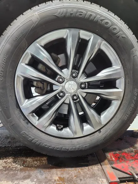 [전주김제 휠복원 첨단타이어] 싼타페 DM 18인치 도장 복원휠 튜닝 휠복원 광주대전휠복원 군산휠복원,충남충북휠복원,서천대천휠복원,여수목포휠복원,전주휠튜닝, 휠타이어인치업 / 전주