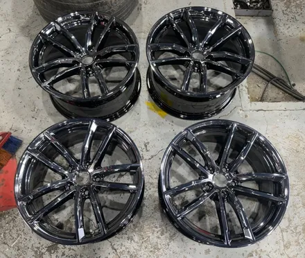 [전주 휠복원 첨단타이어] BMW 5시리즈 G30 순정 18인치 도장휠⇨블랙스퍼터링크롬 커스텀 복원휠로 교체 전주휠튜닝,인치업,휠도색,휠수리,휠용접,휠커스텀,휠타이어,바이크휠튜닝 / 전주