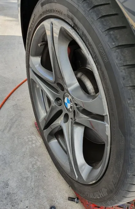 [첨단타이어] BMW 6시리즈 640d 순정휠19인치 고스트크롬휠복원+타이이교체 / 전주