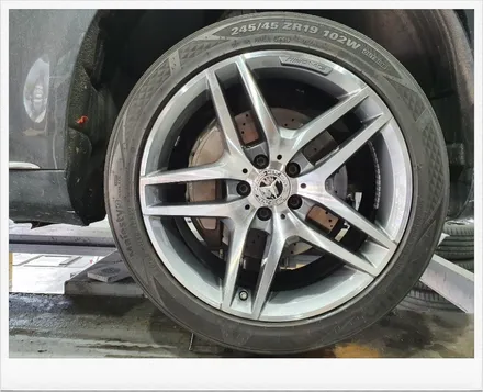 [첨단타이어]벤츠S350d 순정19인치 휠복원/휠수리- / 전주