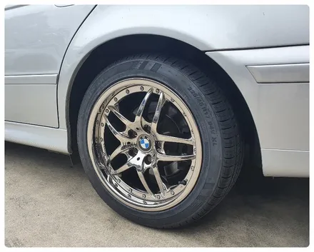 [첨단타이어] BMW525i 순정16인치-> 17인치 인치업!(BMW E39 5시리즈 휠 +225/45R17 TA31 조합)-전주휠복원,정읍익산김제군산휠복원,대전휠광주휠,충북충남휠 / 전주