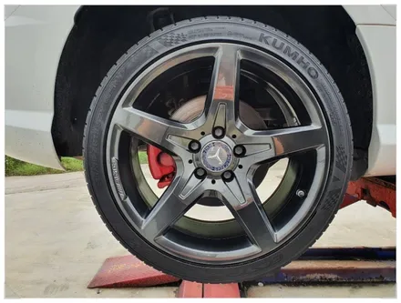 [첨단타이어] 벤츠SLK350 AMG  순정18인치 휠복원(블랙크롬) 휠수리-전주휠복원,정읍익산김제군산휠복원,대전휠광주휠,충북충남휠,전주튜닝,중고휠타이어,남원휠,사제휠,전주 휠복원 / 전주
