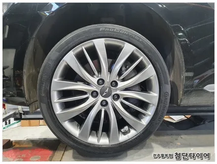 [전주휠복원 첨단타이어] 제네시스 G80 순정19인치 복원휠 교체 작업후기! / 전주