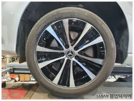 [전주휠복원 첨단타이어] 벤츠E300e 순정18인치 휠복원/다이아몬드컷팅 / 전주