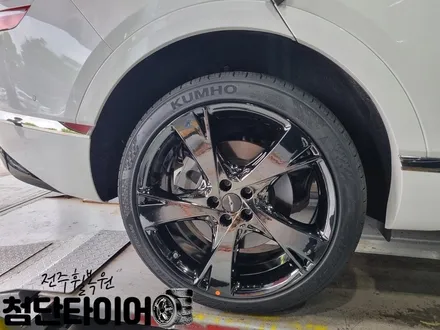 [전주 휠복원 첨단타이어] 제네시스GV80 순정20인치-> 22인치 인치업(제네시스GV80 블랙크롬순정복원휠+금호타이어 265/40R22 크루젠 HP71) / 전주
