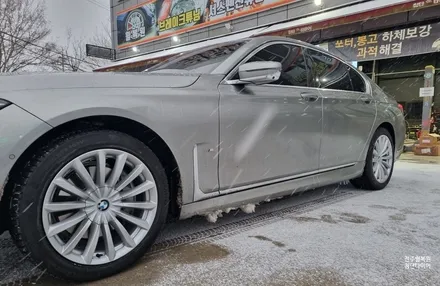 [전주 휠복원 첨단타이어] BMW730d 순정20인치->19인치 인치다운(BMW730d 순정휠+스노우타이어)정읍익산김제휠복원, 군산광주대전휠복원튜닝,충남충북휠복원,서천대천휠,목포여 / 전주